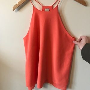 🍋 2 for 15 Paper Crane Halter Top Double Layer